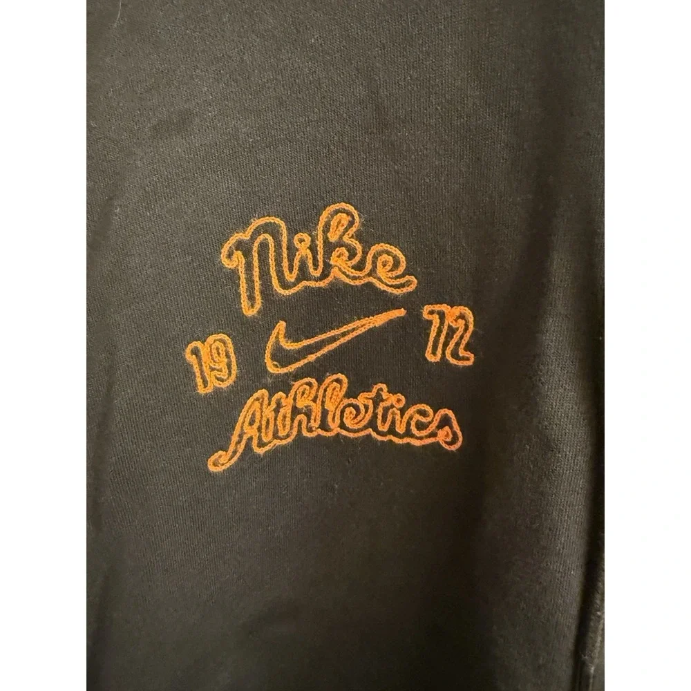 Nike Hoodie‎ Sweatshirt Varsity French Terry Pullover Mens XL Black