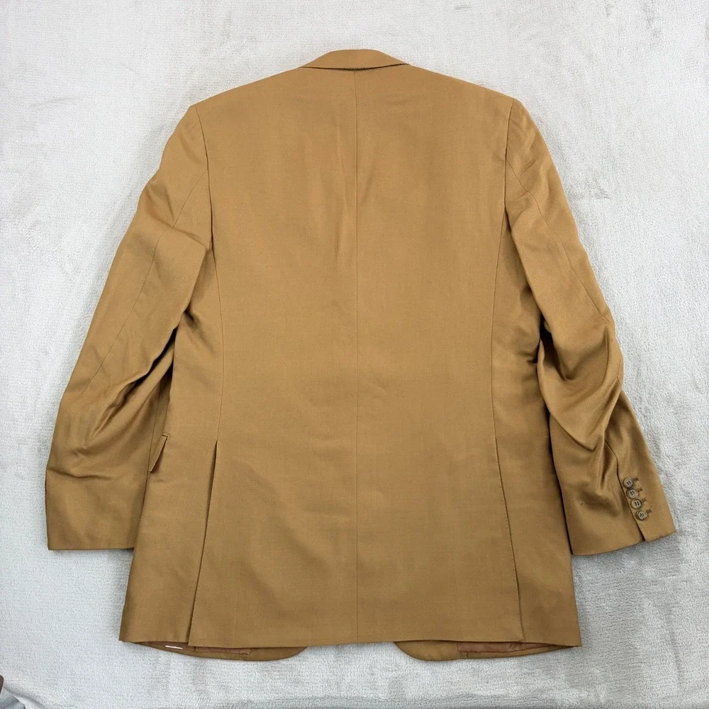 Vintage Brioni Nomentano Blazer Jacket Sport Coat Brown Cashmere Silk Men 42L