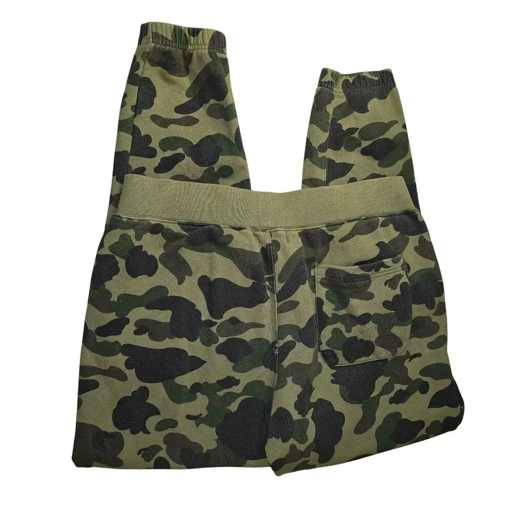 A Bathing Ape Camo Jogger Sweatpants Mens Size XL