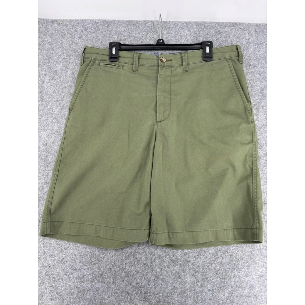 Polo Ralph Lauren Mens 34 Relaxed Fit Chino Shorts Olive Green Cotton Twill 9