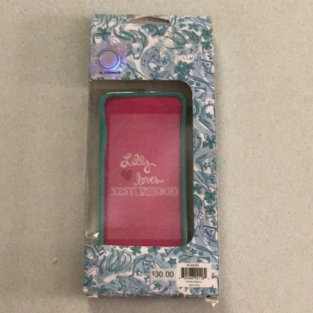 Lilly‎ Pulitzer Blue & Green IPhone 5 Sisterhood Lion Head Phone Case Cover NWT