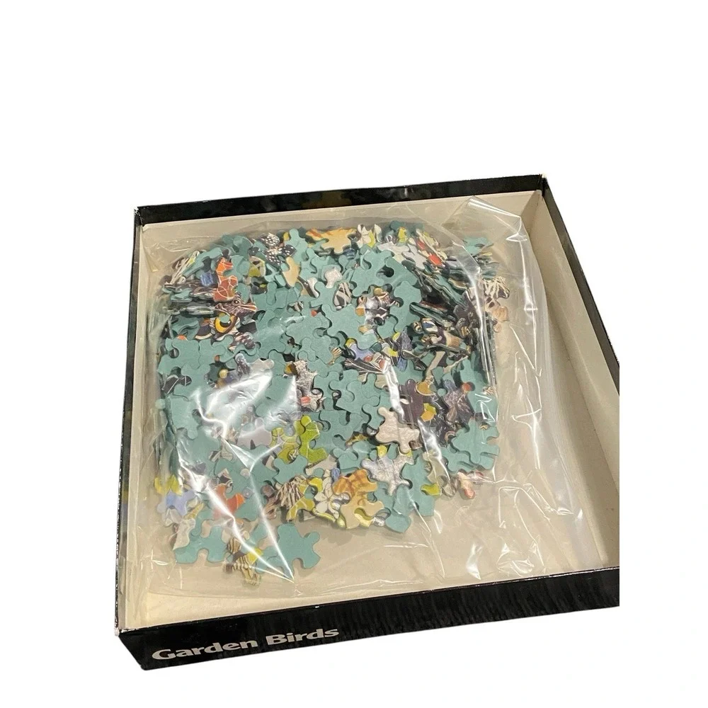 Waddingtons Garden Birds 500 Piece Circular Jigsaw Puzzle 1985 Vintage De Luxe