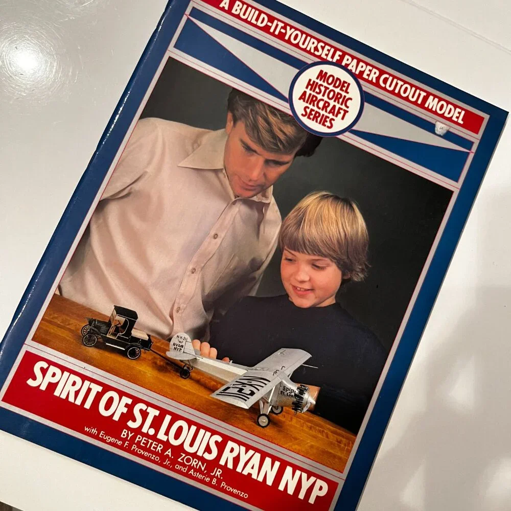 Paper Cutout Model - Spirit‎ of St. Louis - Lindbergh Plane - 1982
