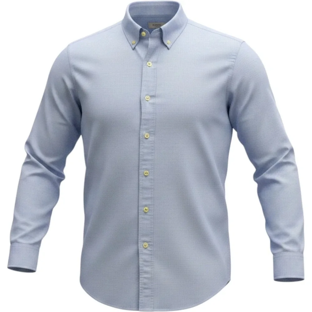 J.Crew Slim Fit Blue Button Down Shirt Men's Small 100%‎ Cotton