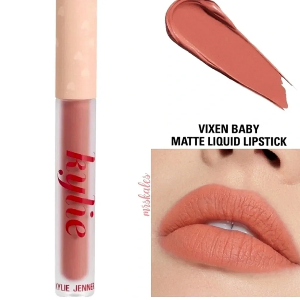 Kylie Cosmetics Liquid Lipstick “Vixen Baby” Cream nude NIB