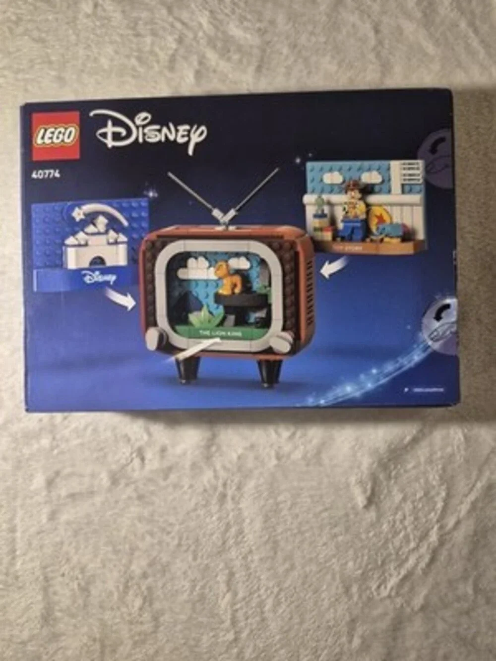 LEGO Disney 40774 Classic Animation Scenes Retro TV Toy Story Lion King 270 Pcs