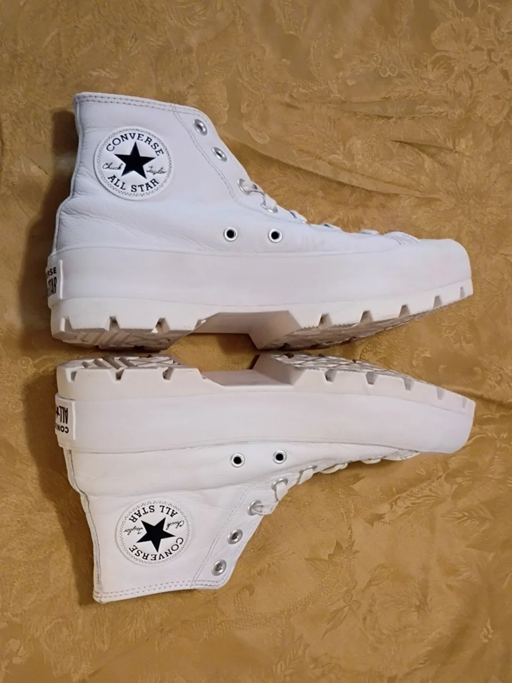 Converse white leather