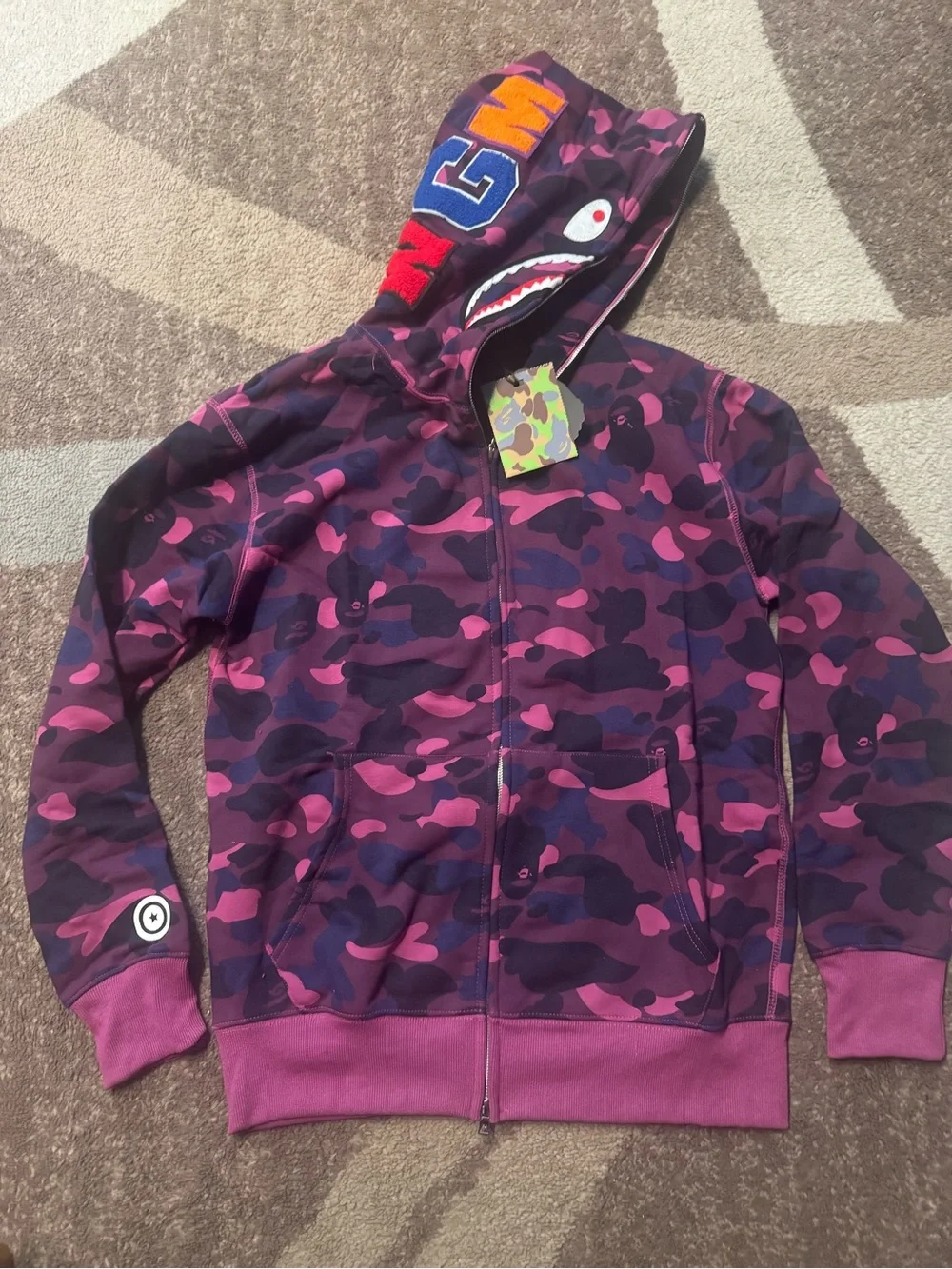 Purple Camo BAPE FULL ZIP