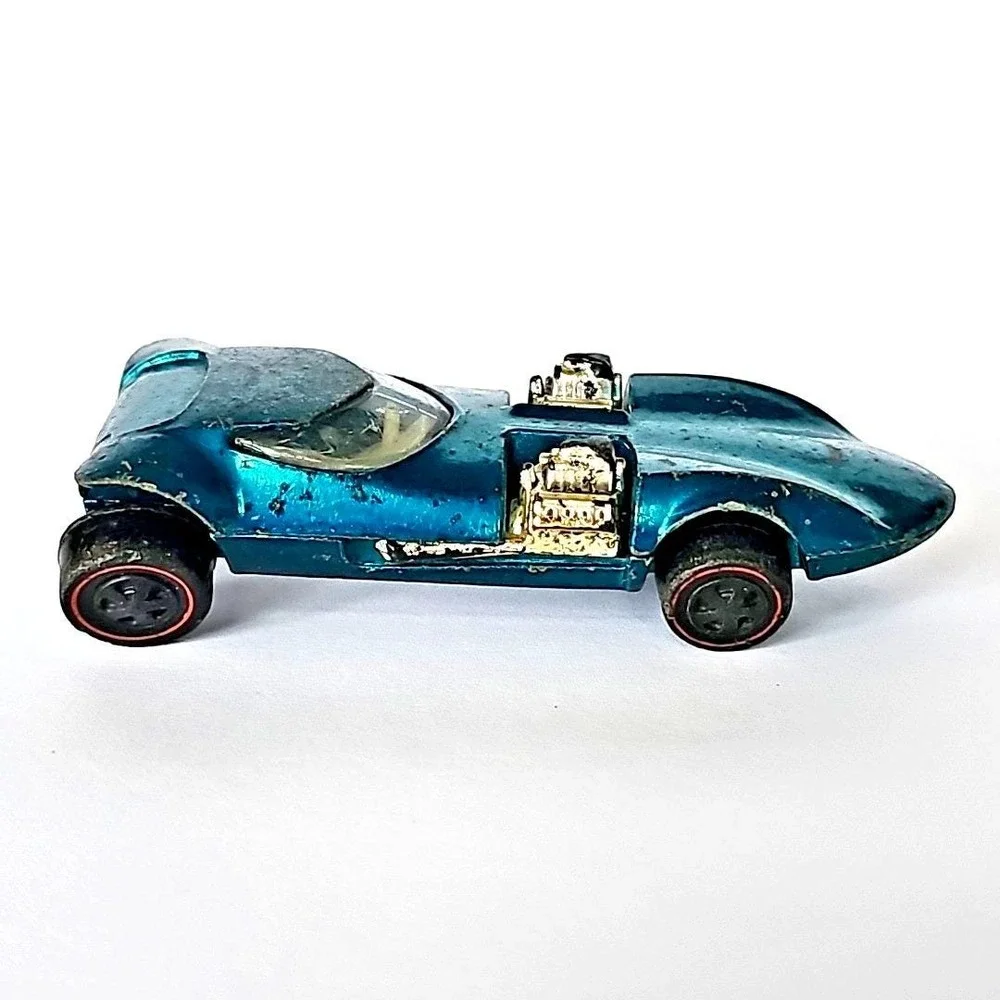 1968 Hot Wheels Twin Mill Spectraflame Blue Redline‎ USA Vintage Diecast Car