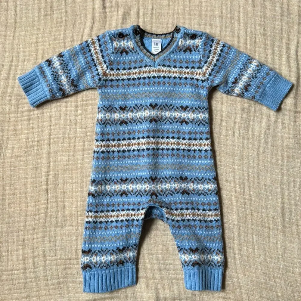 GAP fair‎ isle sweater bodysuit