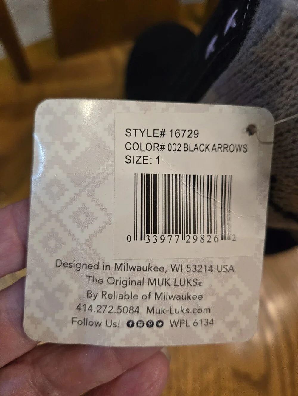 Muk Luks comfortable black
