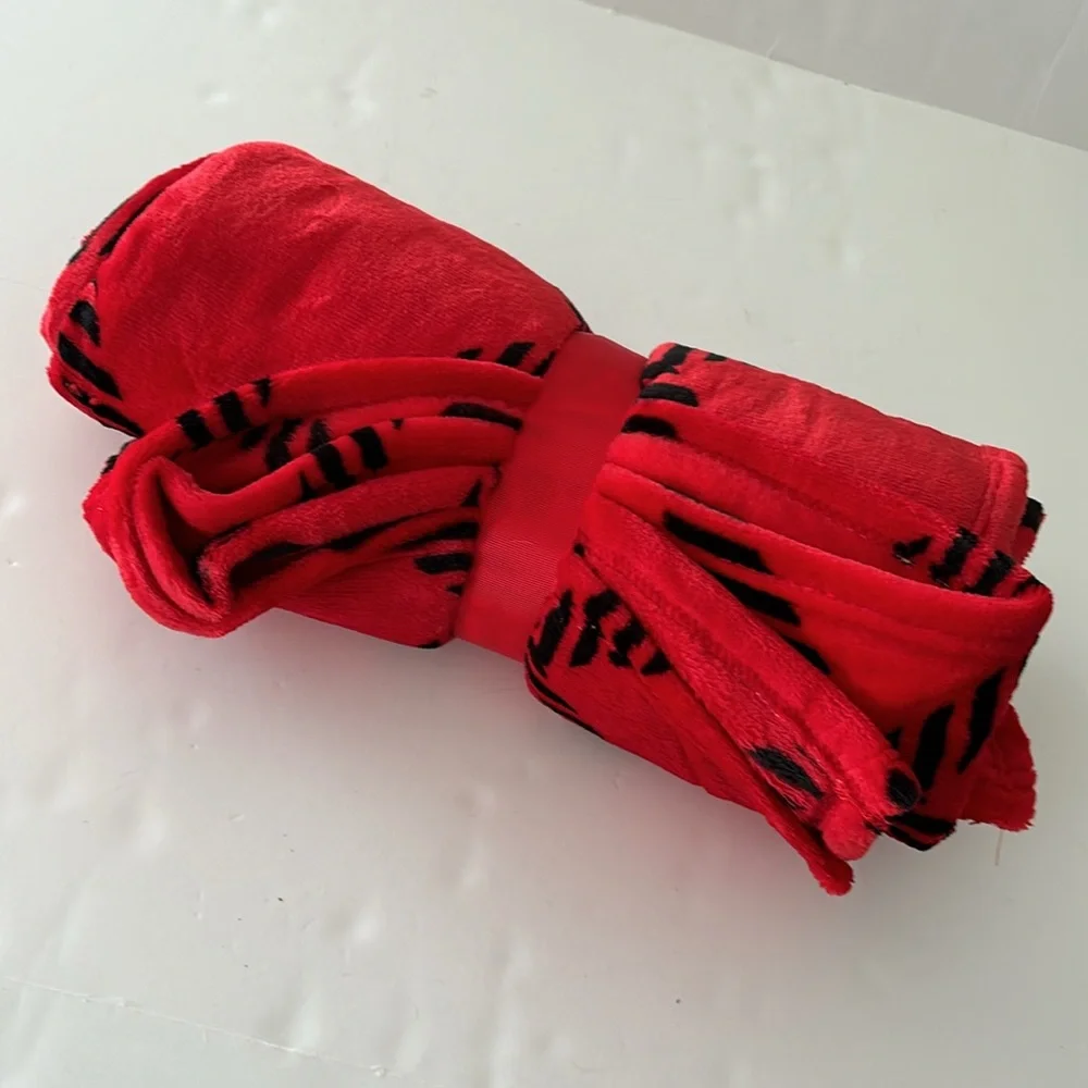 Hallmark Red & Black Blanket Throw