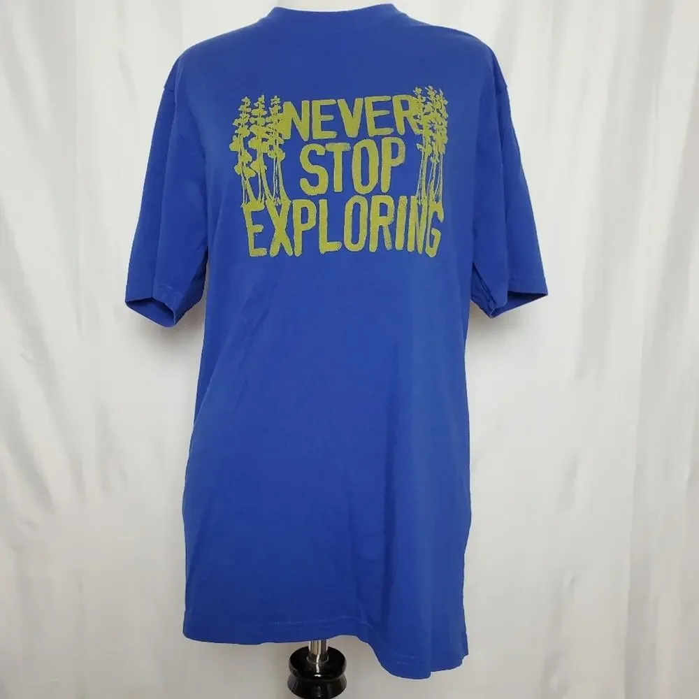 Men's The North Face Blue Graphic Tee SZ Small