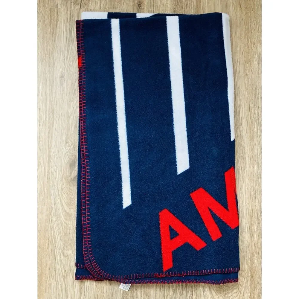 American Eagle Blanket Fleece Throw Red White Blue - 50x60