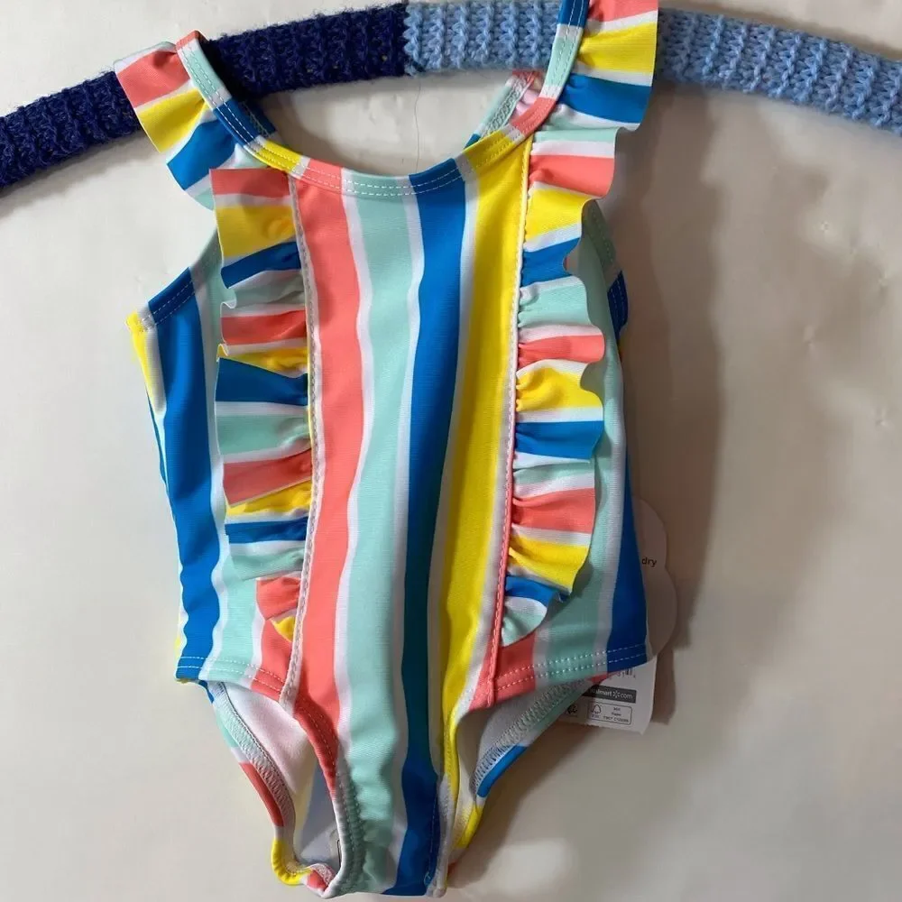 12 M Girls Swimsuit NWT