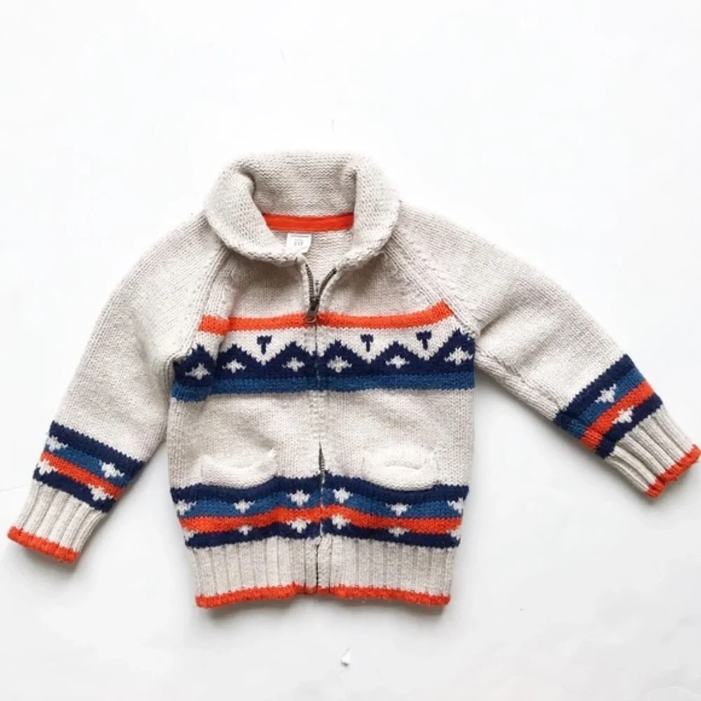 BABygap knit zip up cardigan GUC 18-24 months