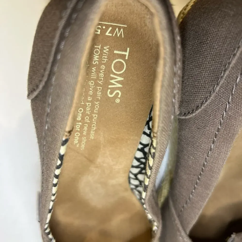 Toms taupe wedge