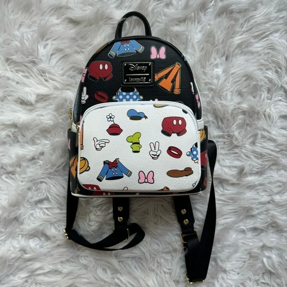 Loungefly Disney Mickey Mouse & Friends Clothes Mini Backpack 🖤