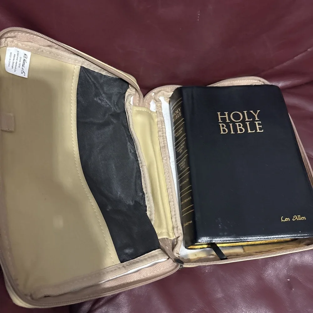 H E Harris & Co. bible cover