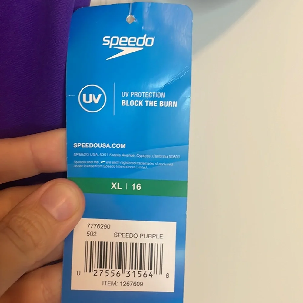 Speedo purple swim