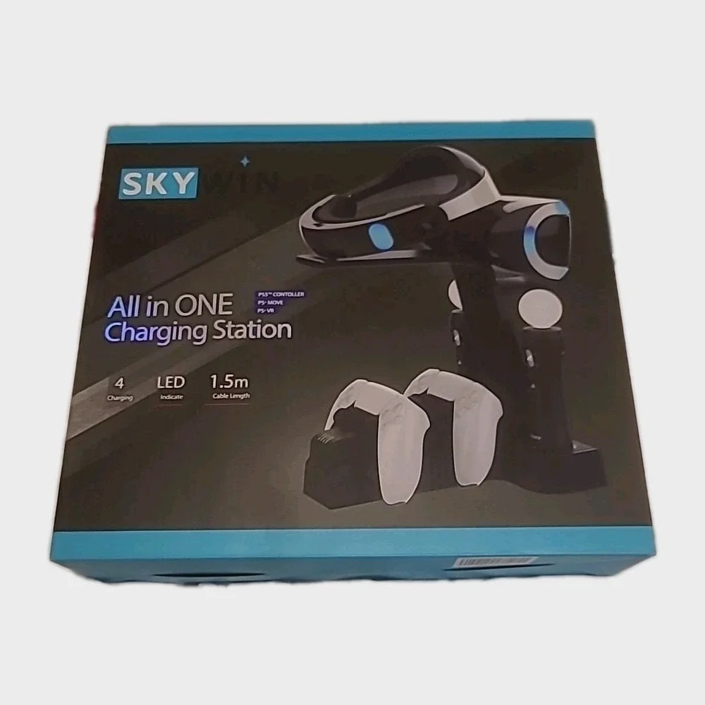 Skywin‎ All-in-One Dock Charging Station & Stand for PS5 Controllers & PS Move