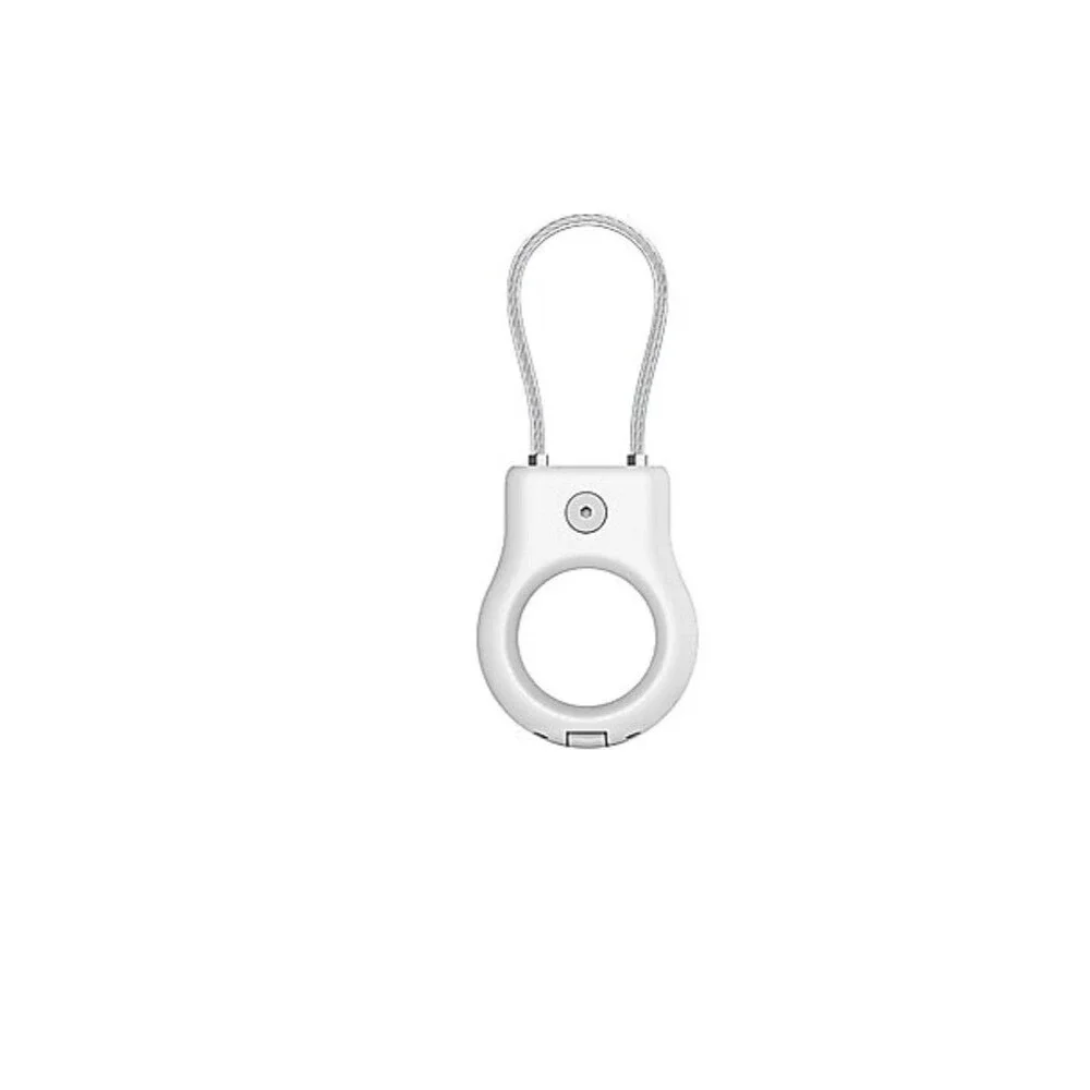 AirTag Secure Lock Holder with Wire Cable, Anti-Theft Protective Case for Travel
