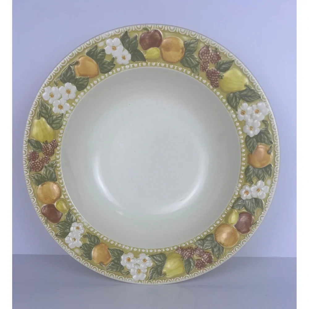 Vintage Metlox Vernon Ware Poppytrail Della Robbia‎ Round 10.5