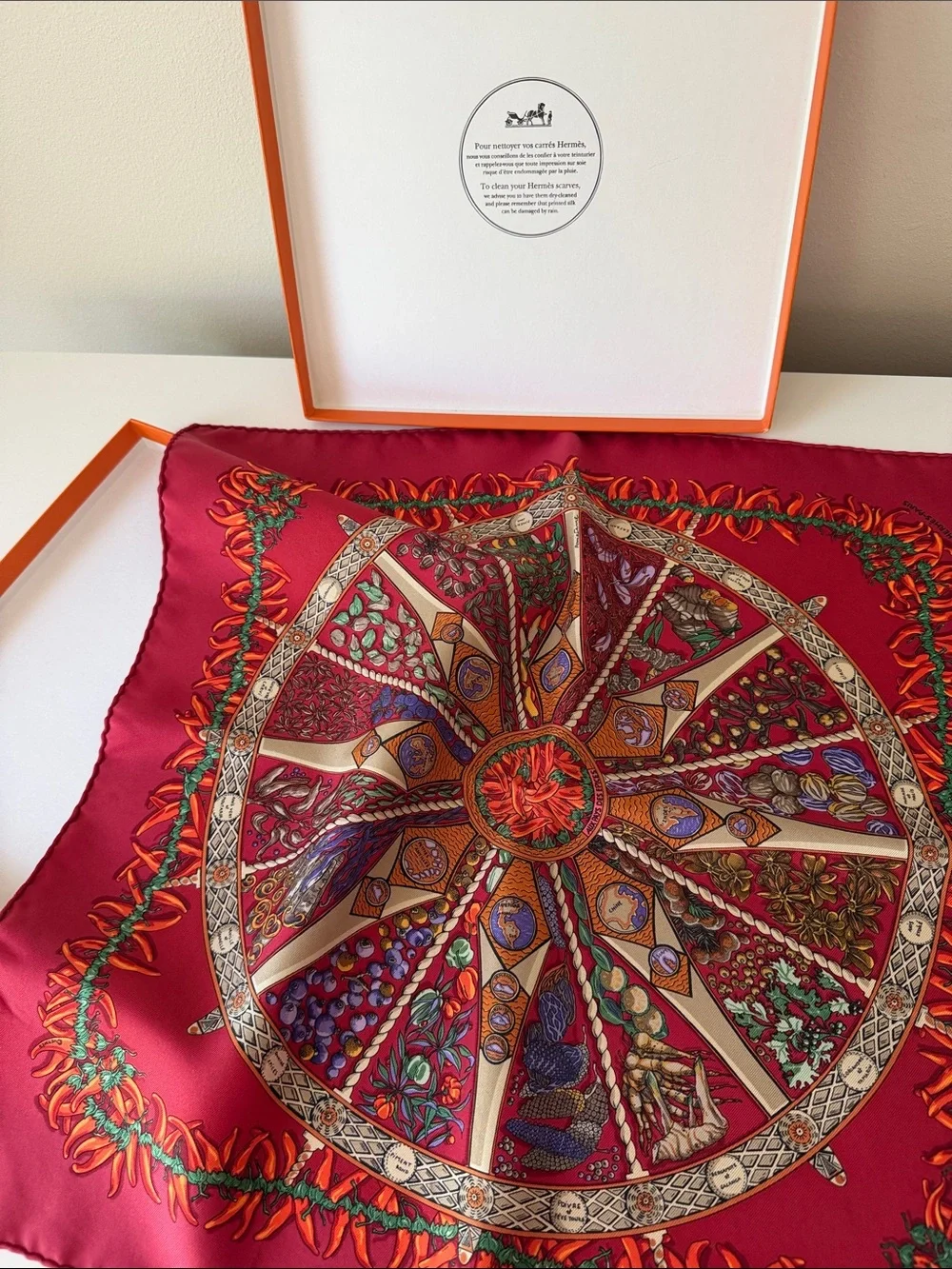 Hermes Scarf with Box