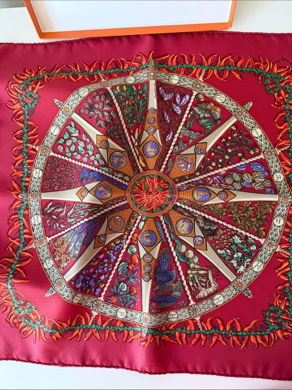 Hermes vibrant red