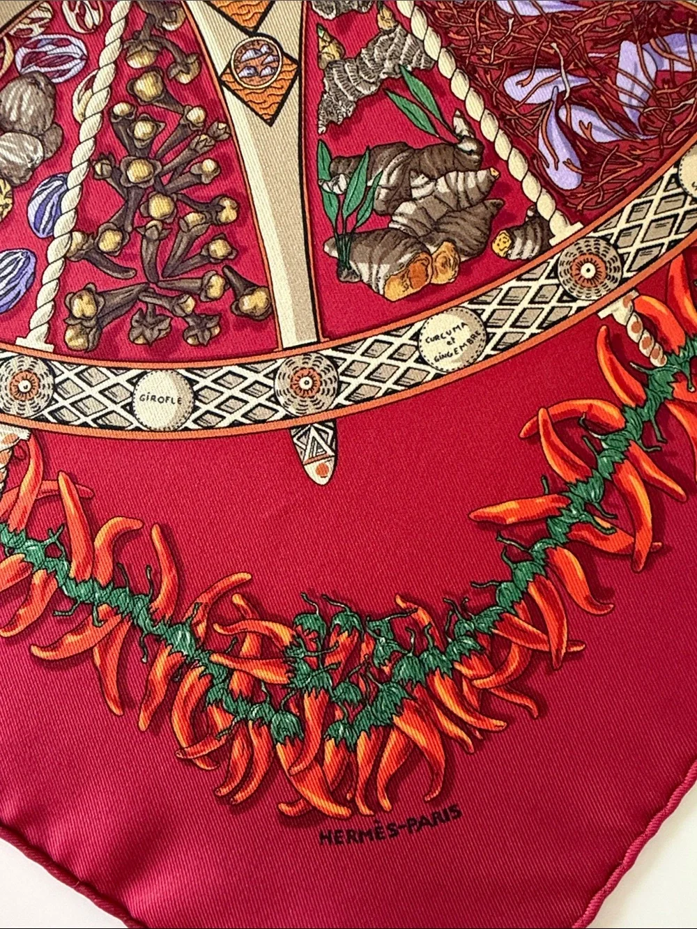 Hermes vibrant red