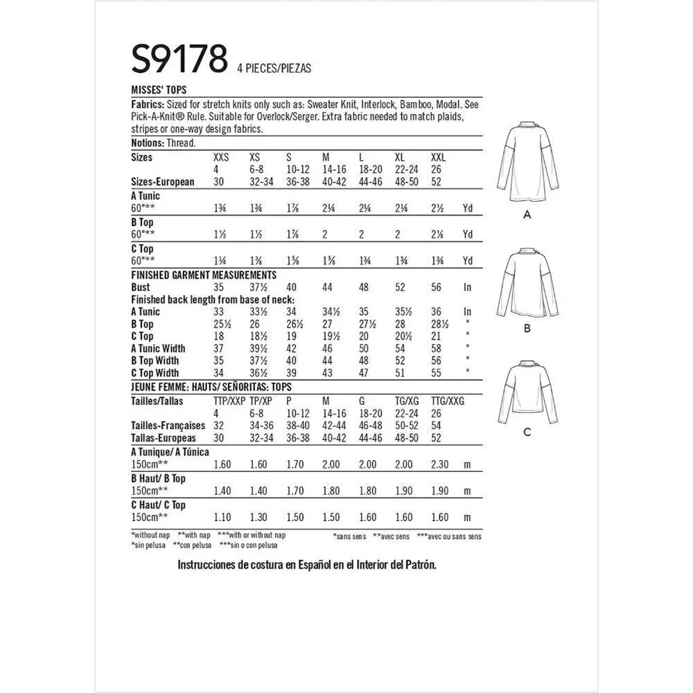 Simplicity hem womens variations