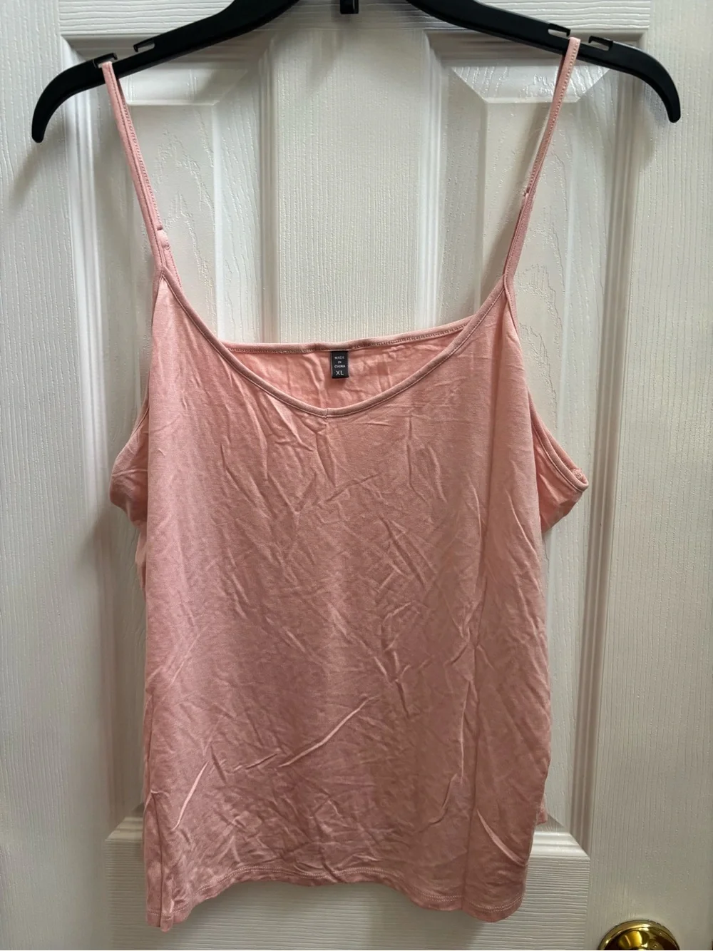 Anthropologie Blue Tassel Blush Pink Boho Crochet Lace Top w/ Cami, Size XL,NWOT
