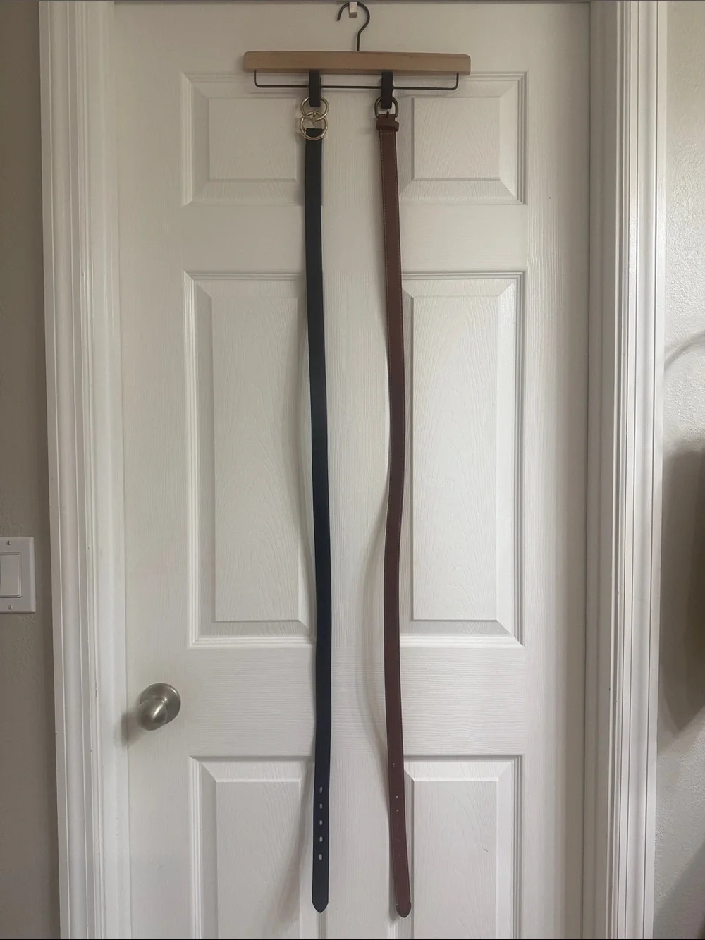 Skinny Leather Waist Belts - Black & Brown