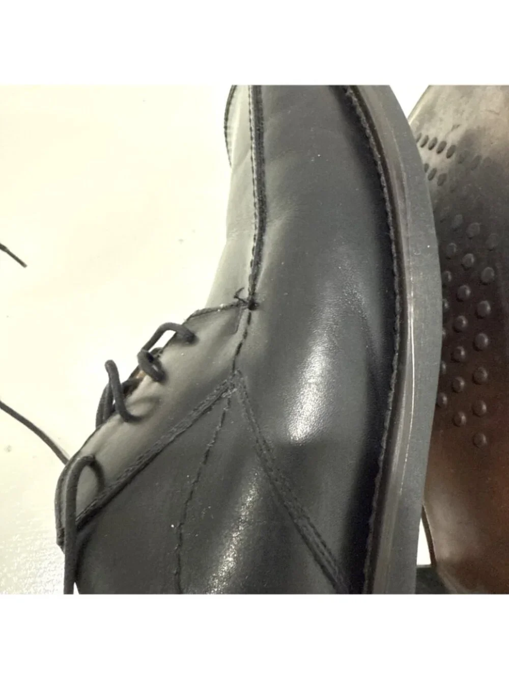 Wild Pair Made In Italy Genuine Leather Black Oxford Shoes Men Size 13D