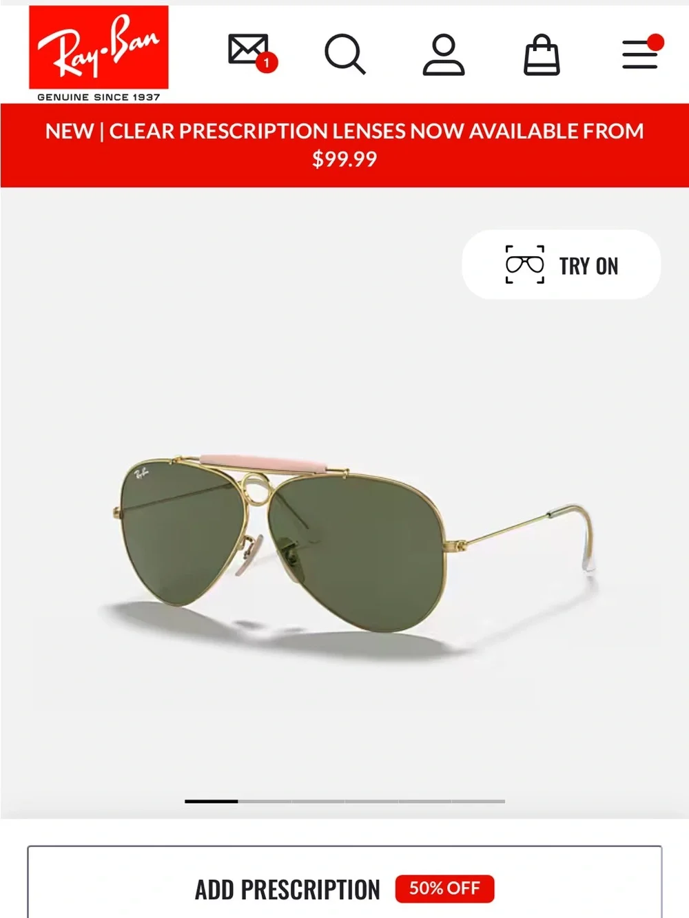 Ray-Ban authentic ray