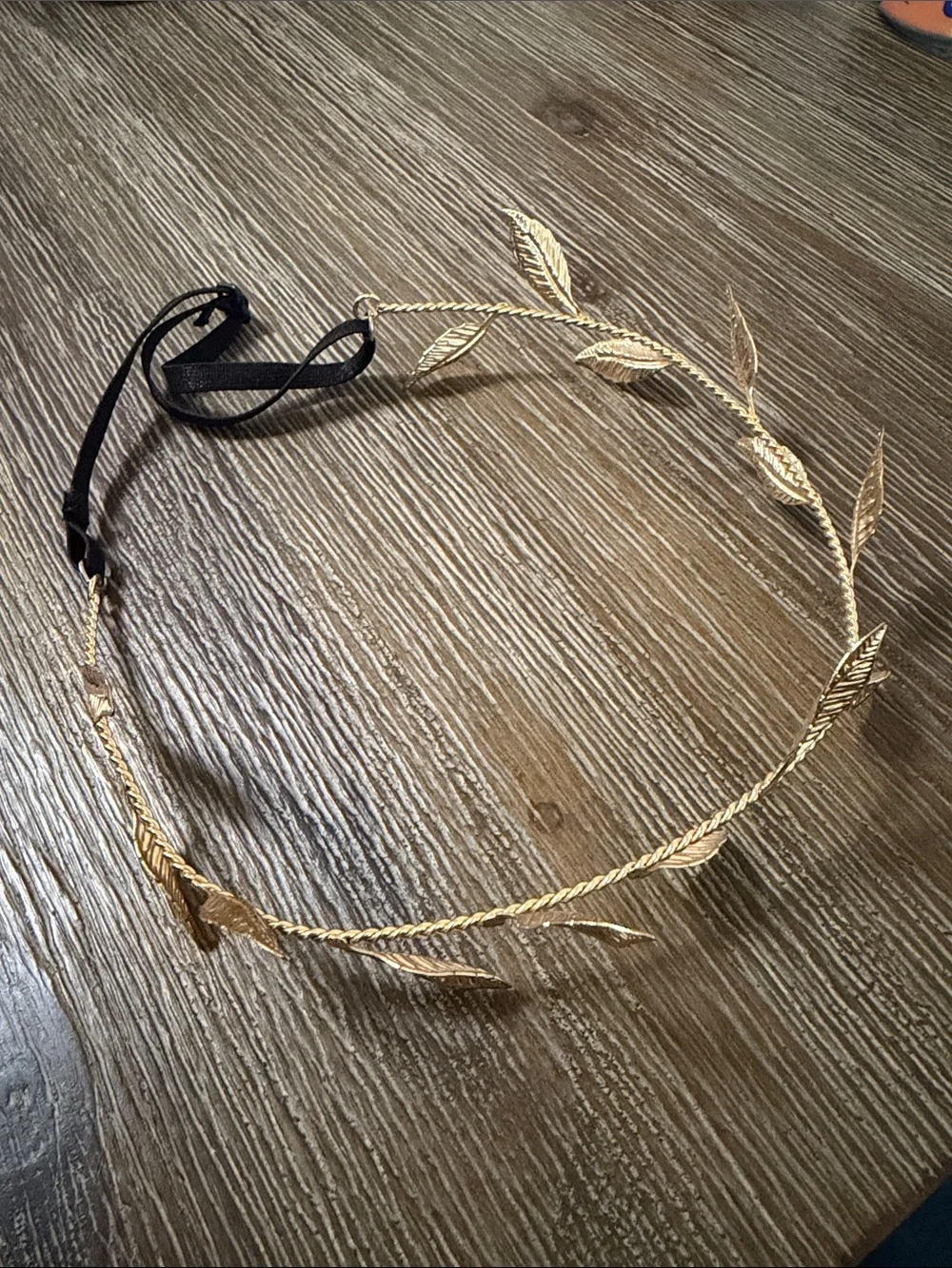 Gold Leaf Twisted Wire Headband