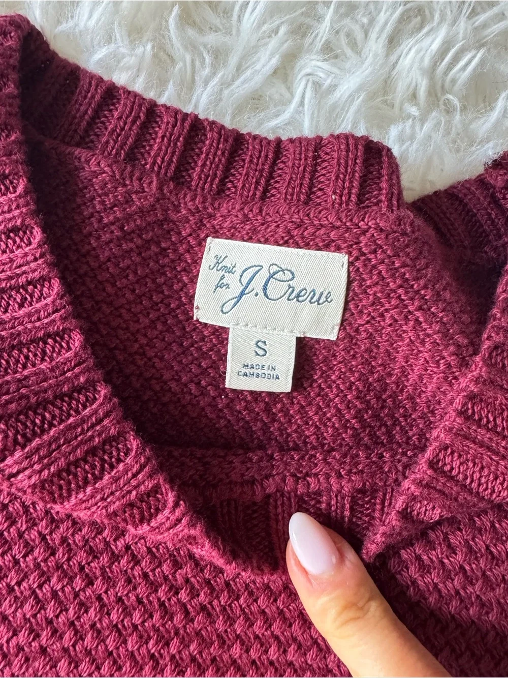 J. Crew rich burgundy