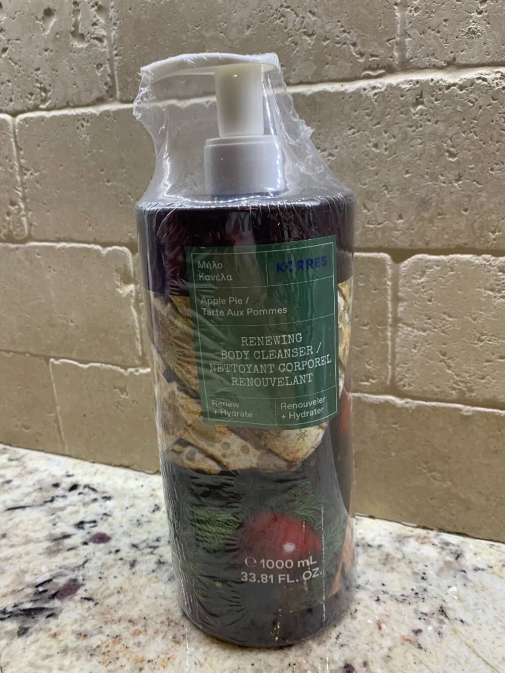 Korres Apple Pie Renewing Body Cleanser 33.8 oz. Super-size