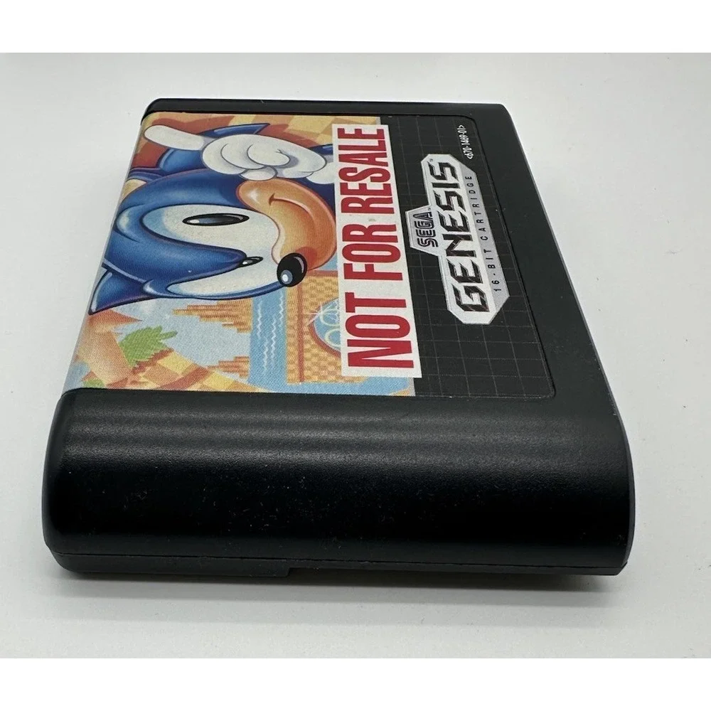 SONIC THE HEDGEHOG SEGA GENESIS NOT FOR RESALE COMPLETE CIB TESTED + POSTER