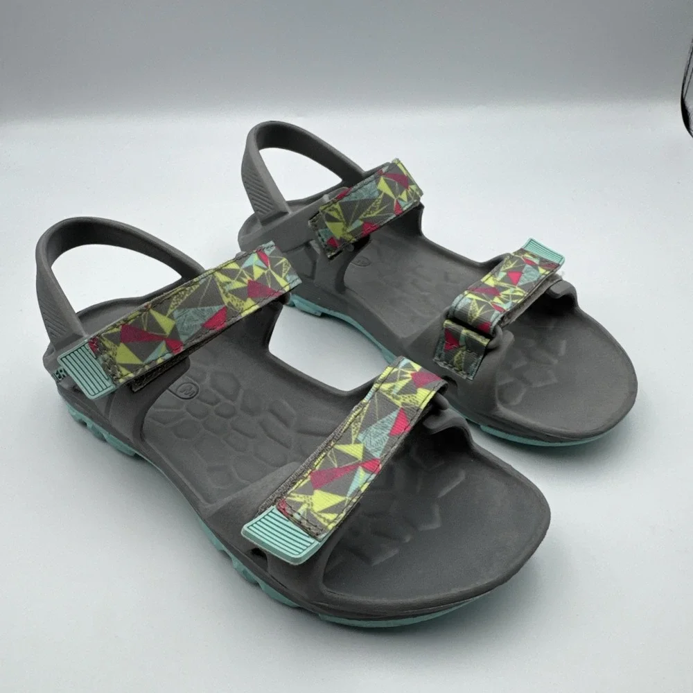 Merrell Kids Girls Hydro Drift‎ Gray Multi Color Sport Sandal Size 4