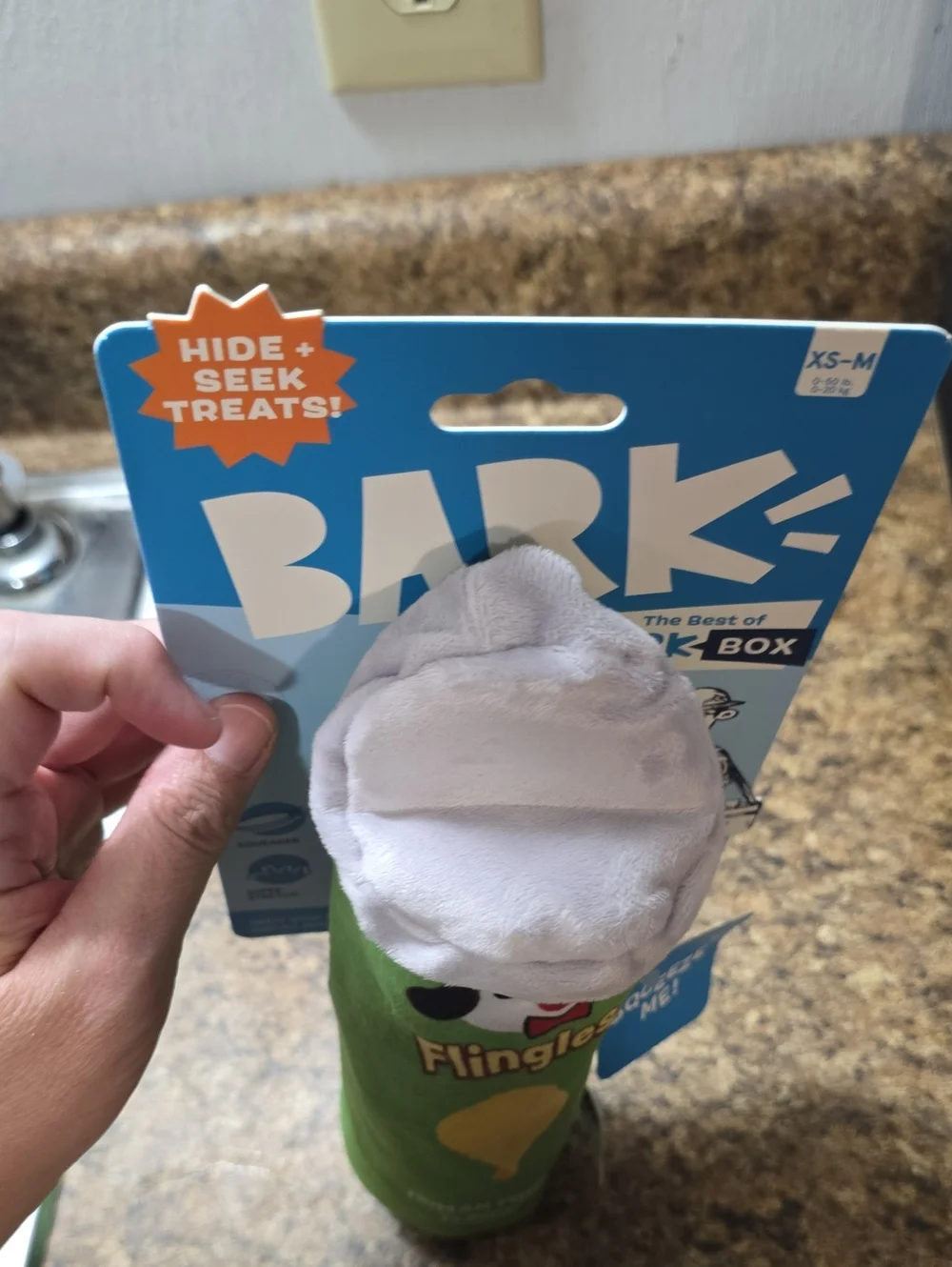 Bark plush squeaky