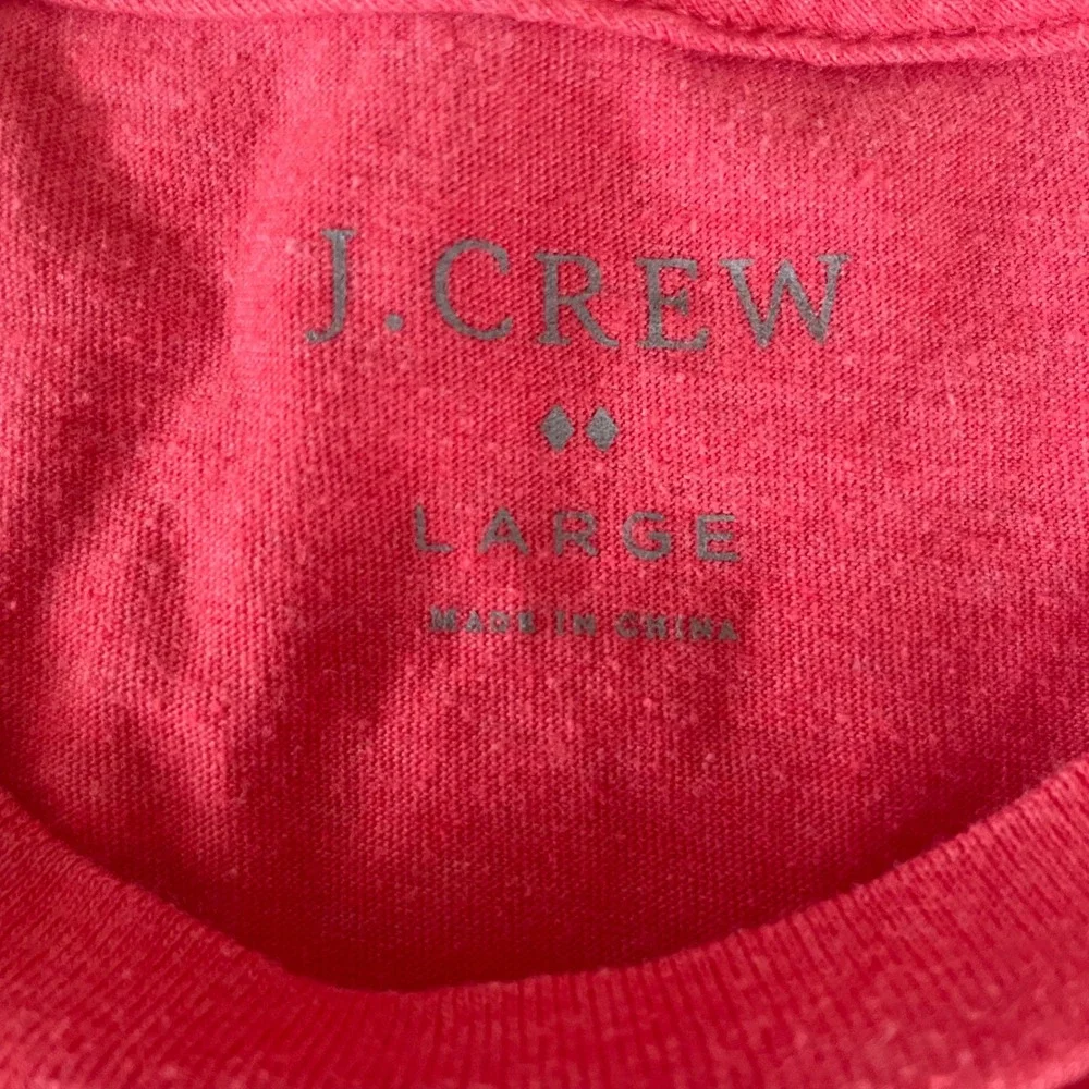 J.Crew men's T-Shirt Large Salmon j crew classic pink‎ orange