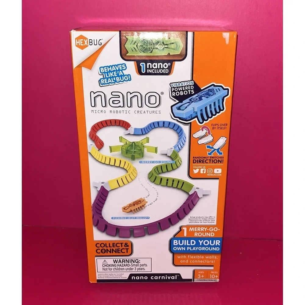 Hexbug Nano Carnival Micro Robotic Creatures Construction‎ Kit Includes 1 nano