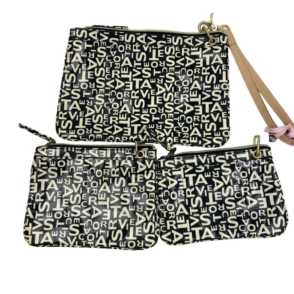 VICTORIA'S SECRET‎ SUPER MODEL ESSENTIALS SET OF THREE COSMETIC BAG NWT