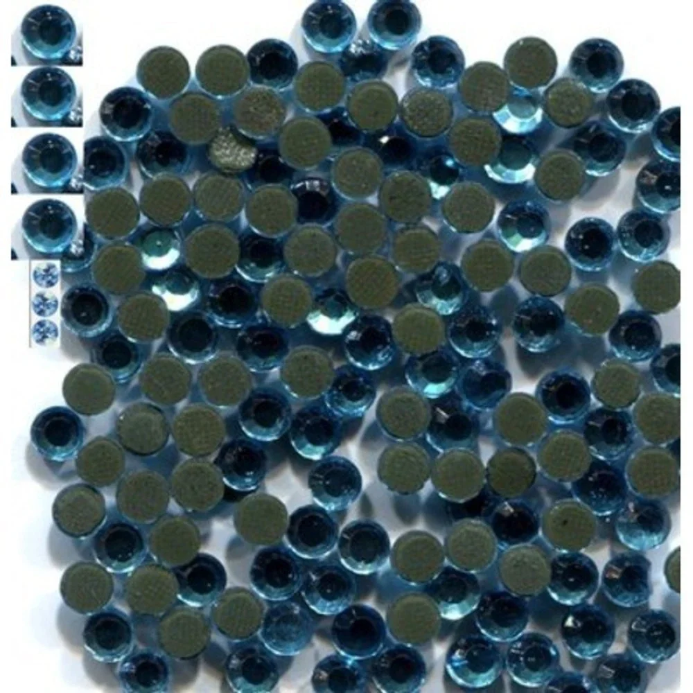 Rhinestones 16ss 4mm  Aqua Marine Hot Fix  iron on   2 Gross  288 Pieces‎