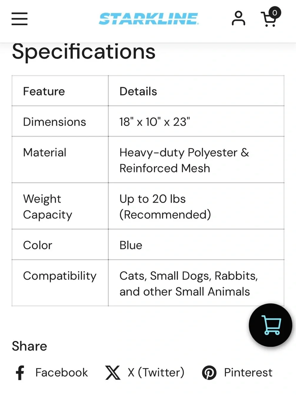Starkline look carrier