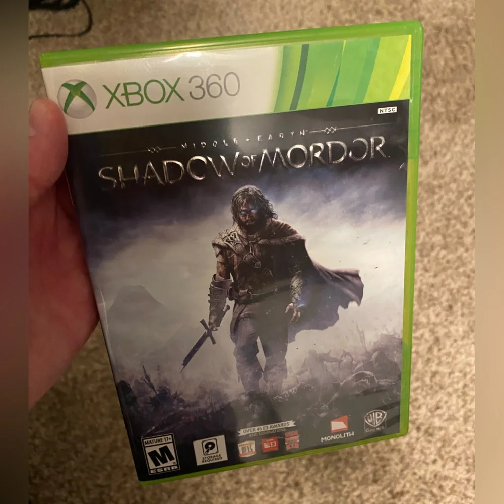 Xbox360 Middle Earth:Shadow of Mordor video game