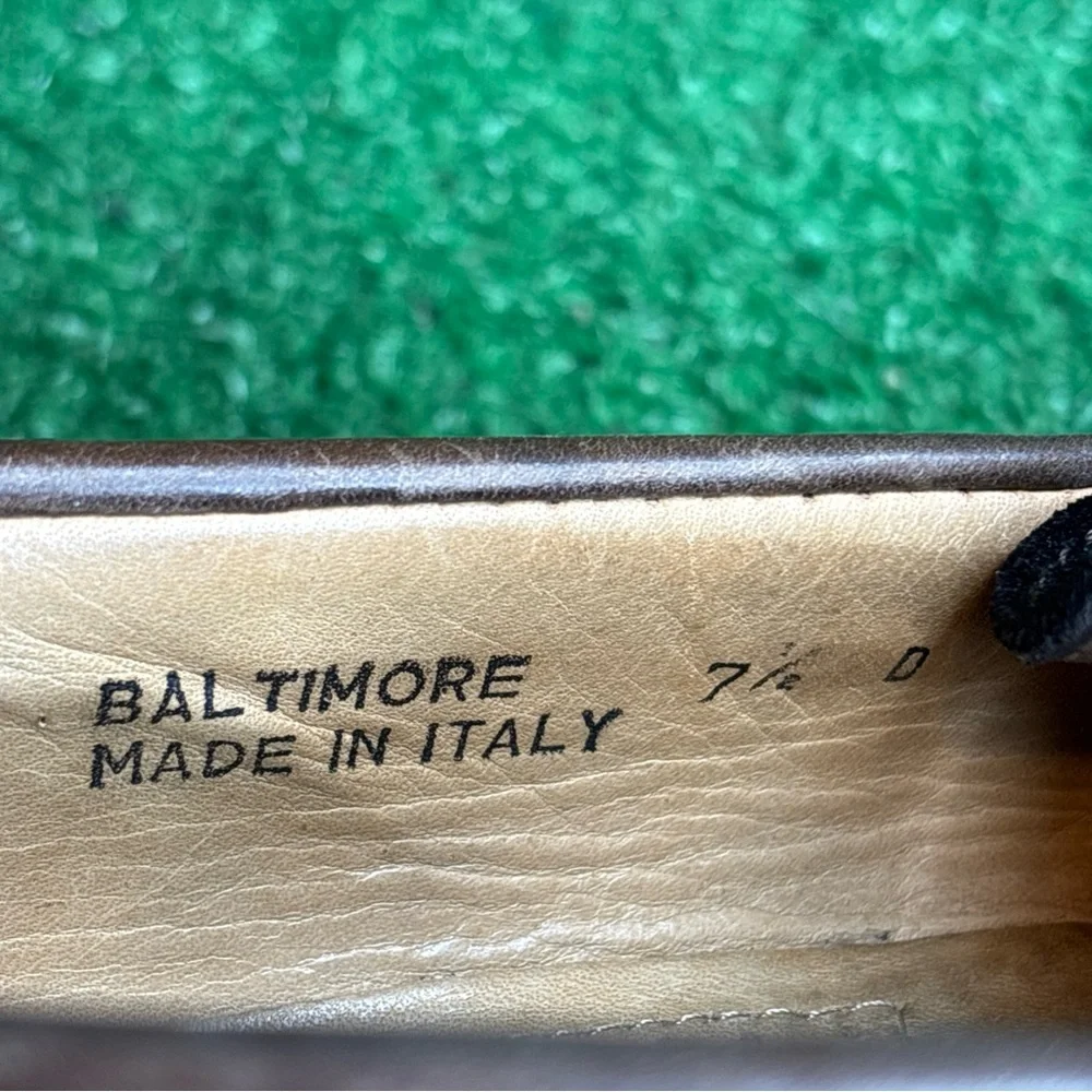 Bally suede leather