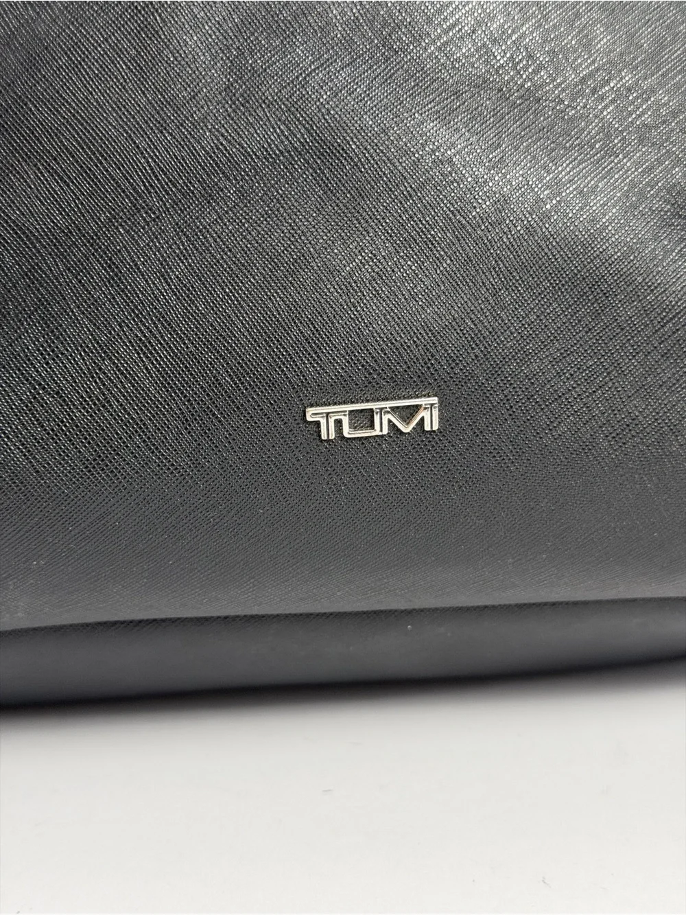 Tumi Black Leather Backpack