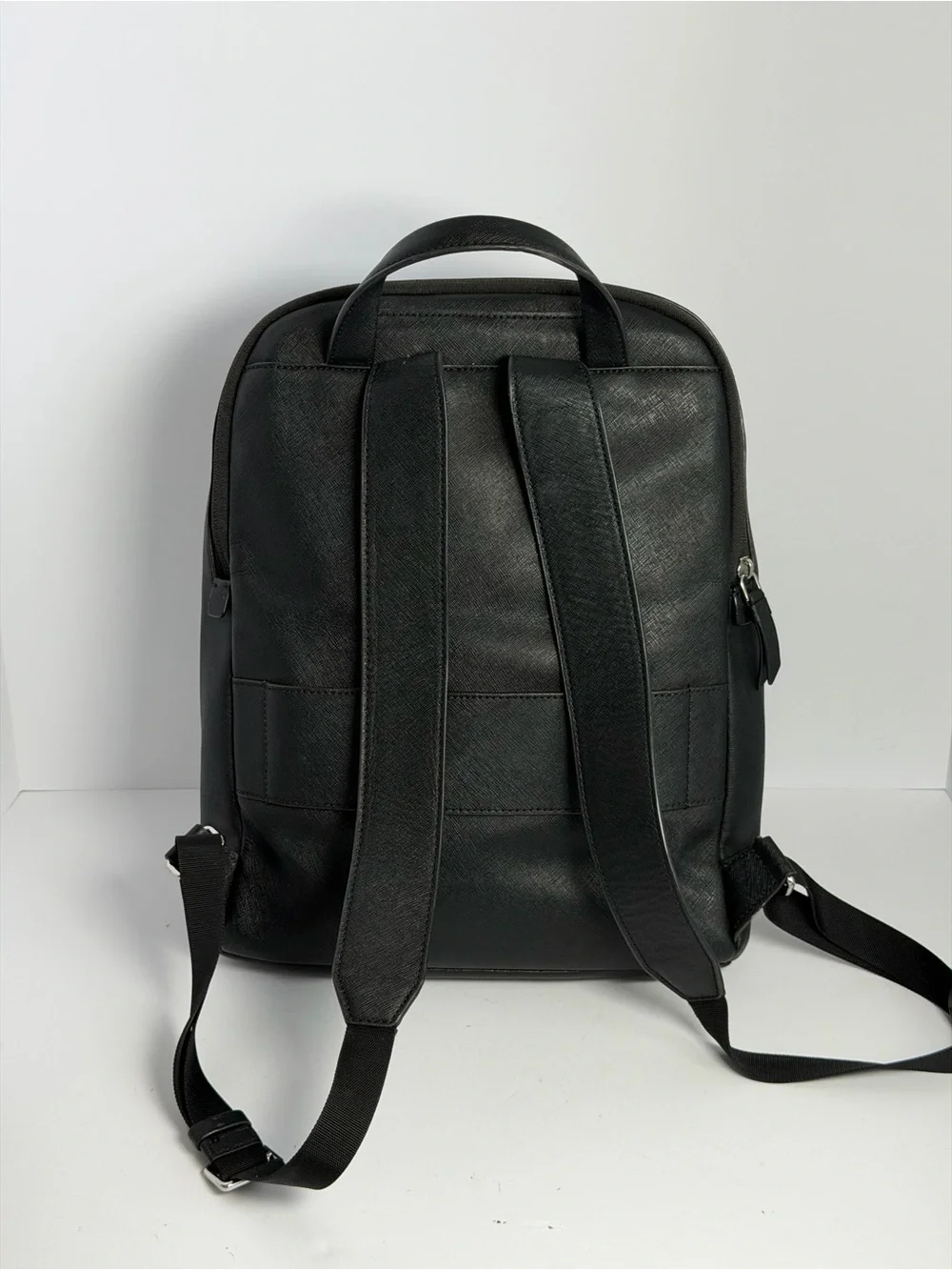 Tumi Black Leather Backpack